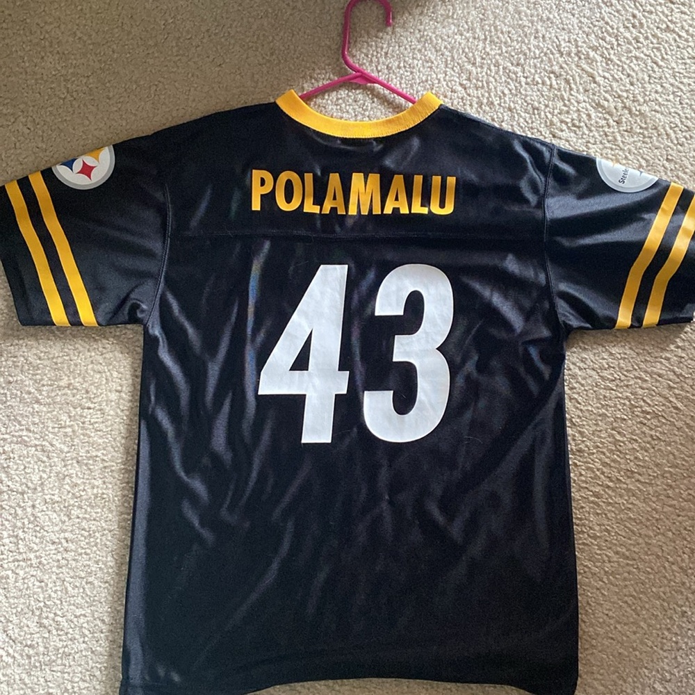 Boys Steelers Polamalu Jersey Sz XL